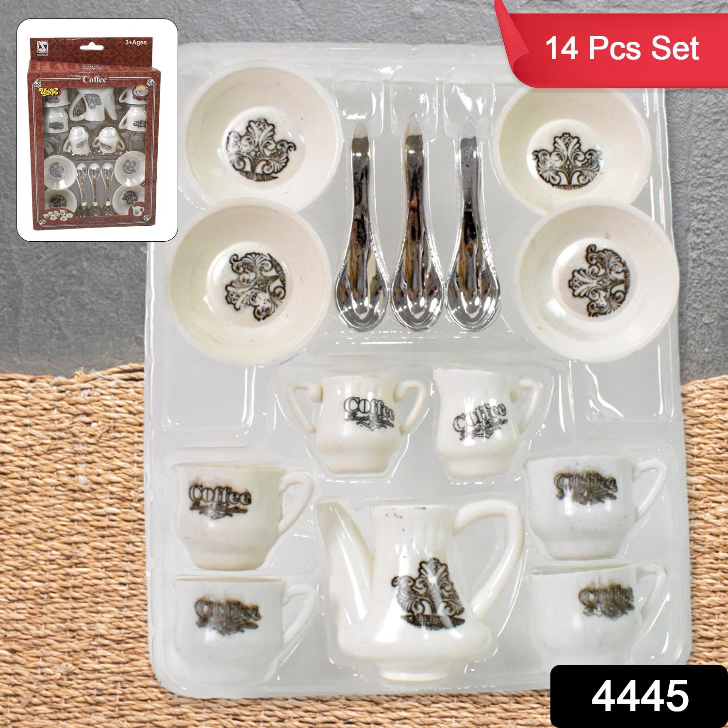 4445 Tickles Tea Toy Set  Coffee Kitchen Plastic Set Toy For Kids Boys  Girls (14 Pcs) 4445 Tickles Tea Toy Set  Coffee Kitchen Plastic Set Toy For Kids Boys  Girls (14 Pcs)